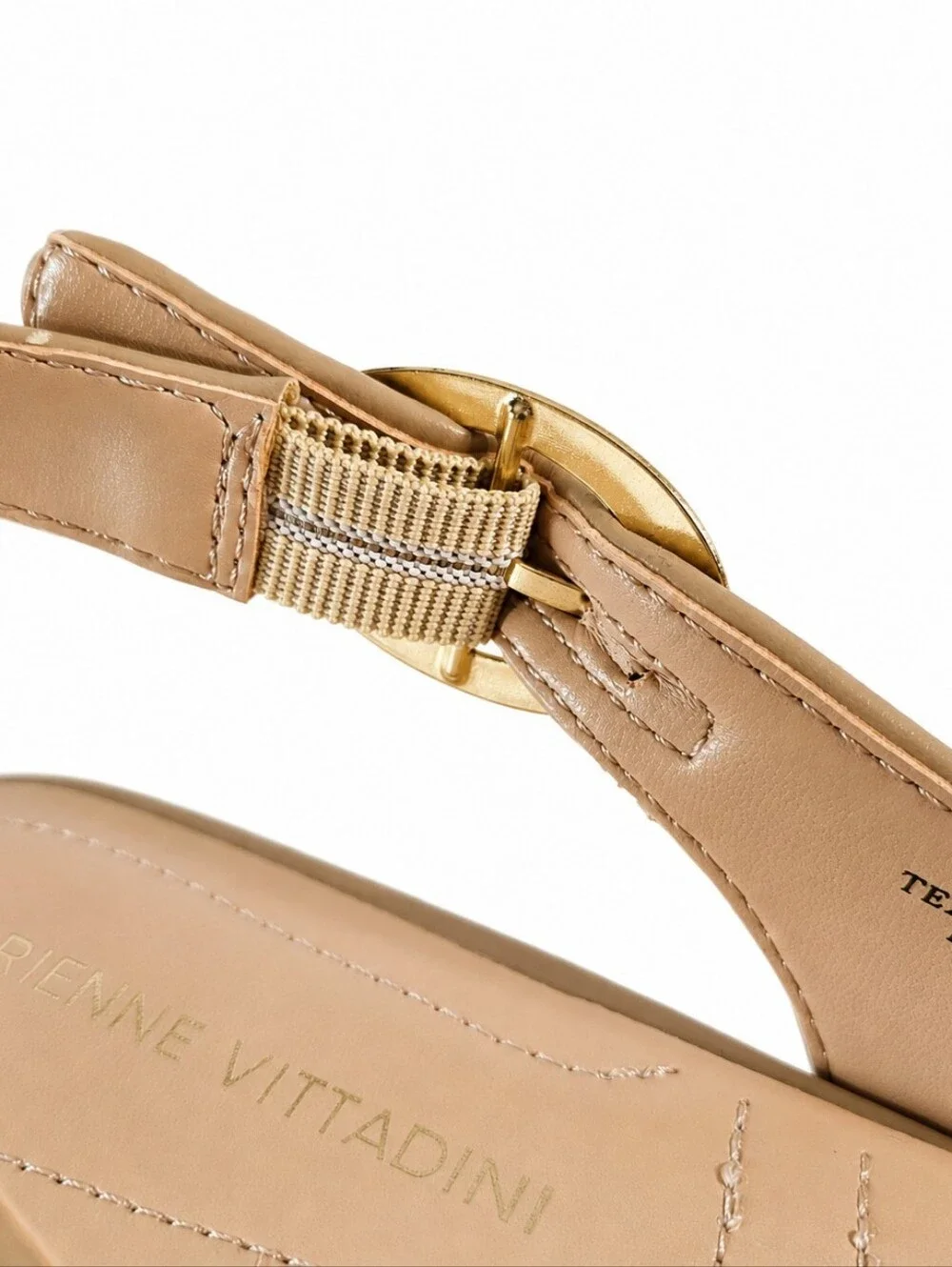 Adrienne Vittadini Papina Woven Slingback Flats 6.5 Beige Raffia Quiet Luxury